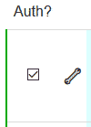 Checking the Auth Option